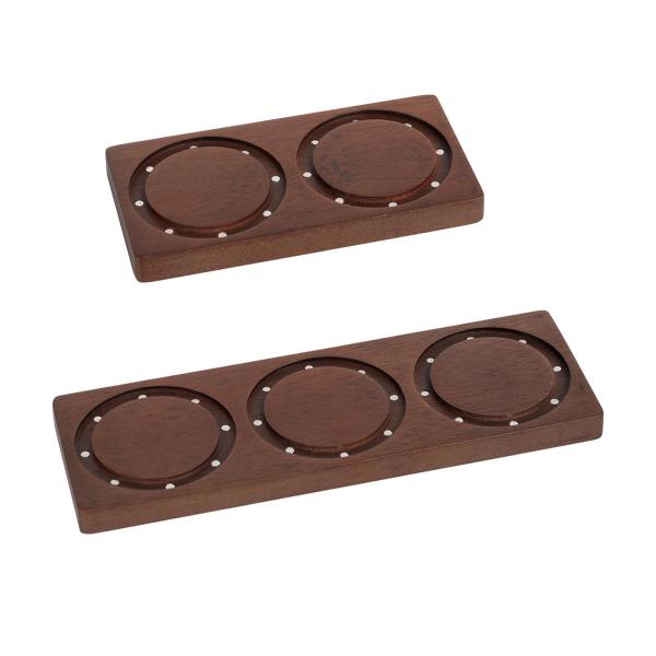 エスプレッソタンピングステーションオフィスバーホーム用実用的なタンパーホルダーステーション2ホール