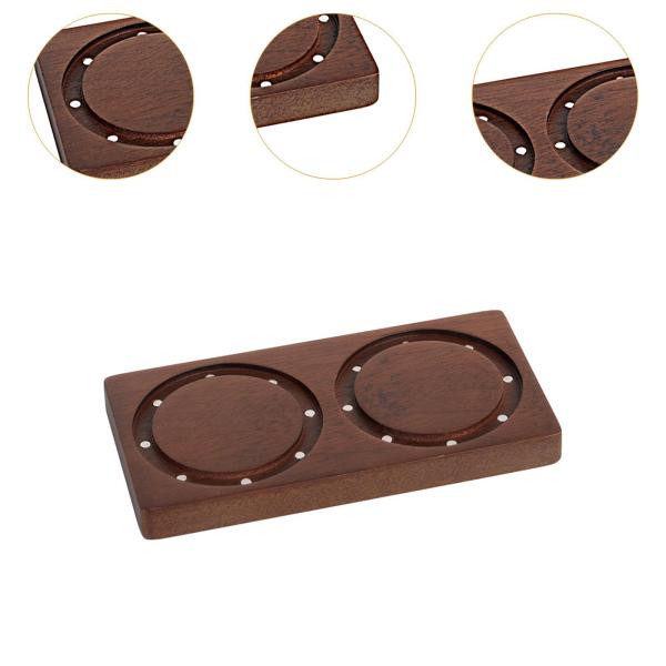 エスプレッソタンピングステーションオフィスバーホーム用実用的なタンパーホルダーステーション2ホール