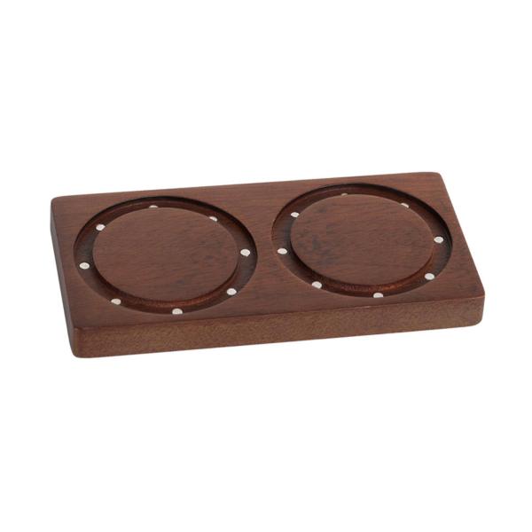 エスプレッソタンピングステーションオフィスバーホーム用実用的なタンパーホルダーステーション2ホール