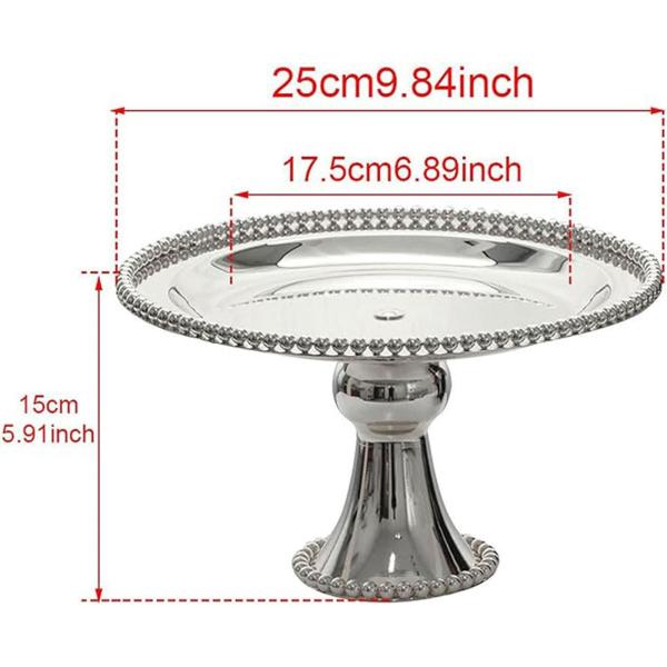 アイアン ケーキスタンド デザートスタンド キャンディー皿 ディナー用 クリスマスパーティー シルバー
