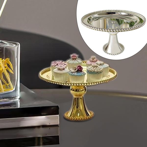 アイアン ケーキスタンド デザートスタンド キャンディー皿 ディナー用 クリスマスパーティー シルバー