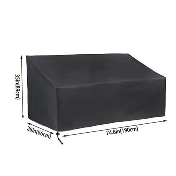 パティオスタッキングチェアカバー アウトドアチェアカバー 籐リクライニングチェア用 190x66x63cm