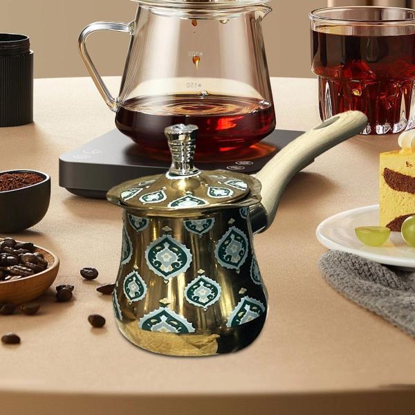 コーヒーポット ウォーターケトル 木製ハンドル ティーポット お手入れ簡単 コーヒーメーカー 720ml スタイルB