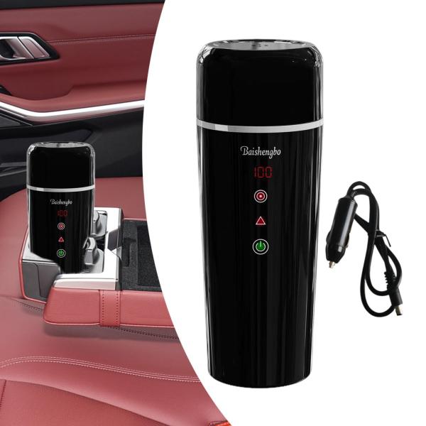 かき混ぜながら水飲料を加熱するための電熱ウォーターカップ旅行加熱マグ