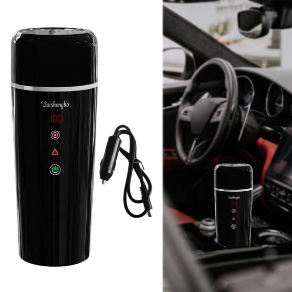 かき混ぜながら水飲料を加熱するための電熱ウォーターカップ旅行加熱マグ