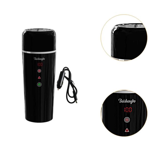 かき混ぜながら水飲料を加熱するための電熱ウォーターカップ旅行加熱マグ