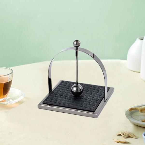 レストランカフェカウンタートップブラックのダイニングペーパータオルホルダースクエアナプキンスタンド