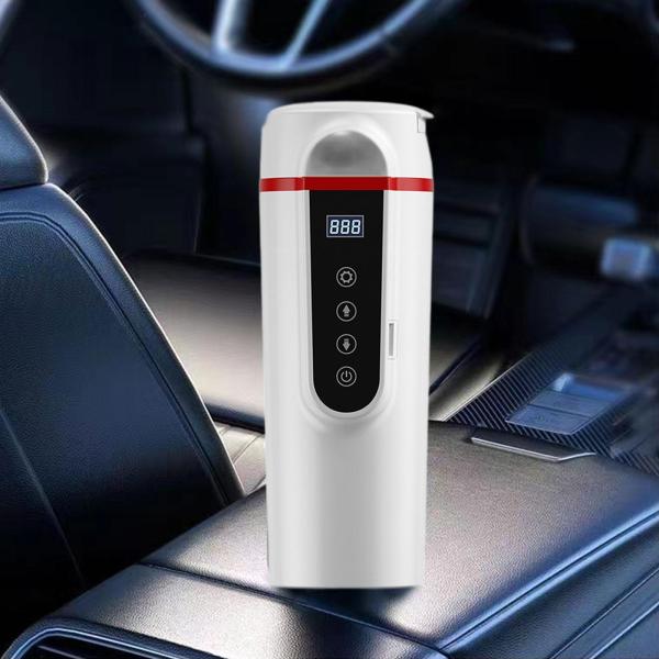 12V 24Vカーケトルボイラーティーブリューイングコーヒーワークホワイト用インテリジェントヒーターカップ