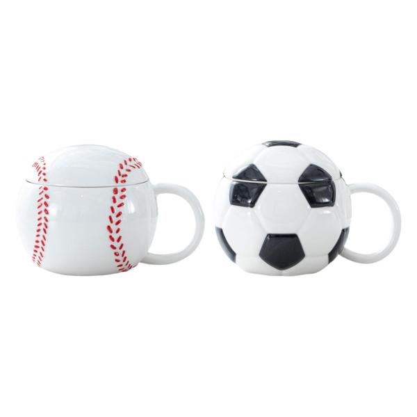 セラミックコーヒーマグ ジュースカップ ドリンクマグ サッカーマグ 寮 キッチン オフィス 野球用