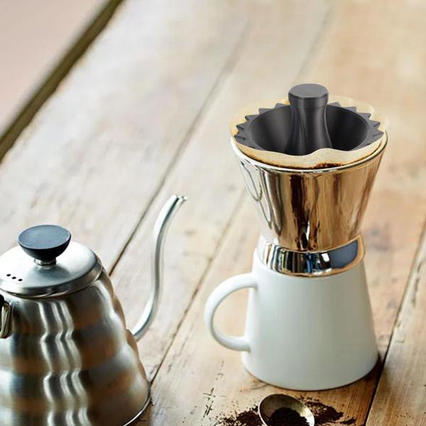 コーヒーコーン ペーパープレスバーアクセサリー コーヒーフィルターシェイパー ブラック