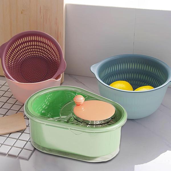 ハンドクランクフルーツワッシャー、フルーツクリーナー、自己排水フルーツ、野菜用の野菜クリーナー