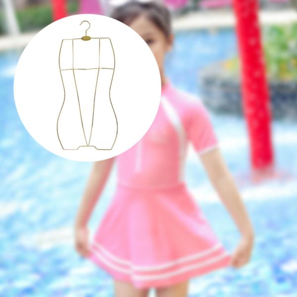 キッズ水着ハンガー、子供の水着ラック、多目的、ボディシェイプディスプレイホルダー、ショップ用のオーガナイザーラックワードローブ , 金