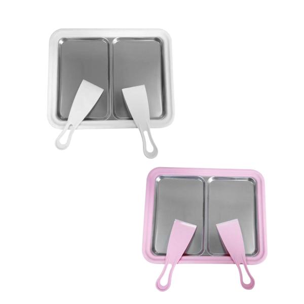 インスタントクリームメーカー 自家製コールドパンプレート シャーベット用 フローズンヨーグルト  ホワイト