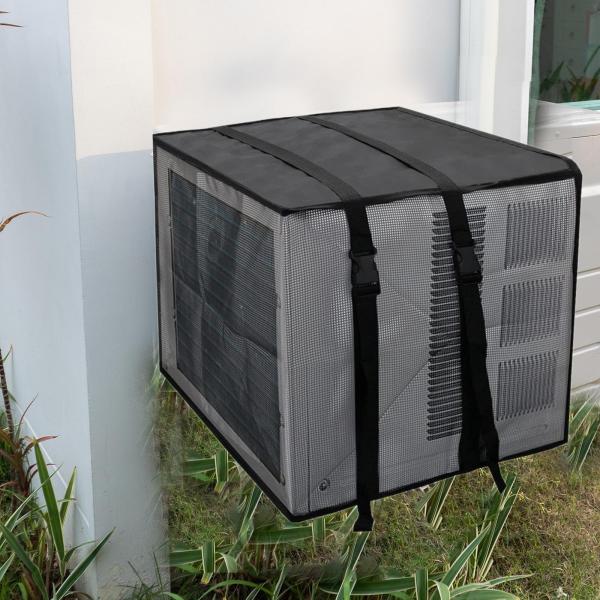エアコンカバー 多機能 防塵 夏用 室外機 53cmx41cmx38cm