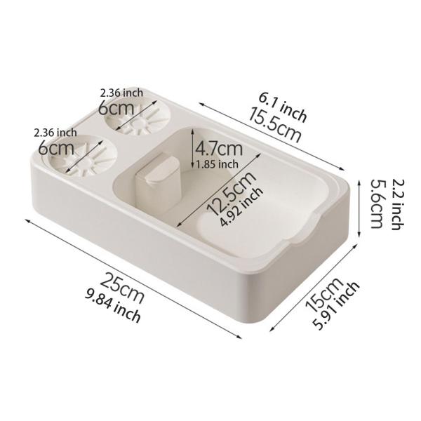 エスプレッソタンピングステーション タンパーステーションベース ワークトップコーヒーバーカウンター用 ホワイト