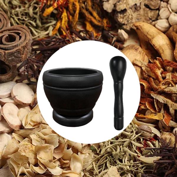 乳鉢と乳棒セット 多機能キッチンマドラー チャツネスパイスジンジャーブラック