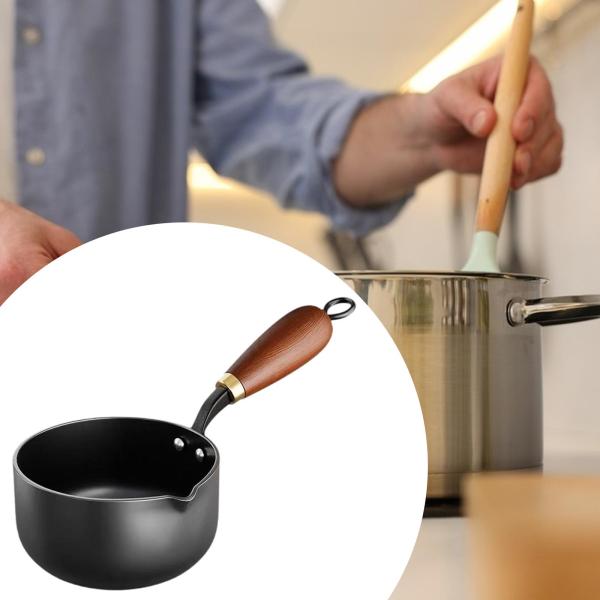 小さなソースパンミルクポット、お手入れ簡単ソースパン、金属ボイラーポット、調理、溶かしチョコレートキャンディー調理用