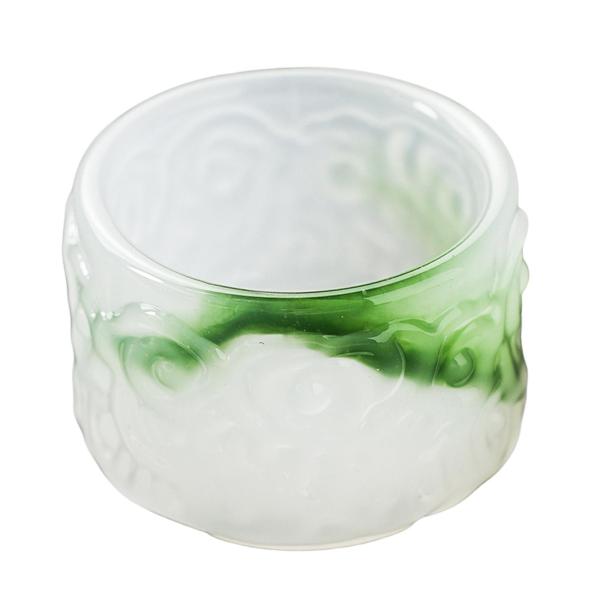 カンフーティーカップ 色付き釉薬 クリエイティブ コンパクト ホームオフィス用 50ml ドリンクウェア グリーン