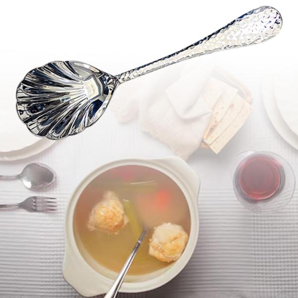 ビュッフェ用サービングスプーン シェル型ディナースプーン ホームパーティー用 ケータリング用 シルバー