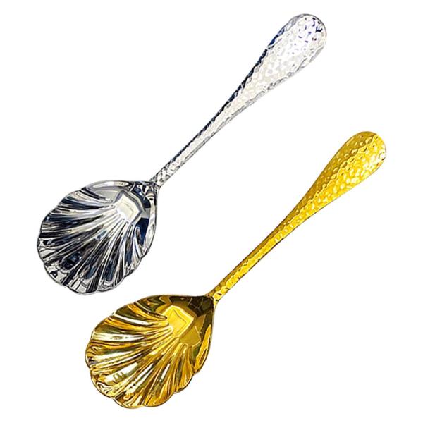 ビュッフェ用サービングスプーン シェル型ディナースプーン ホームパーティー用 ケータリング用 シルバー