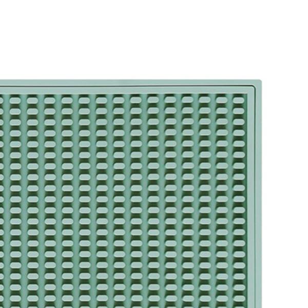 シリコン製ドリップマット お手入れ簡単 排水パッド こぼれ防止マット 家庭用 バーテンダー キャンプ用 グリーン