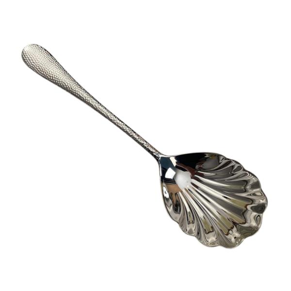 ビュッフェ 宴会 サービングスプーン フラットウェア シェル型 お手入れ簡単 ステンレススチール製サーブウェア 家庭用 レストラン ファミリーディナー