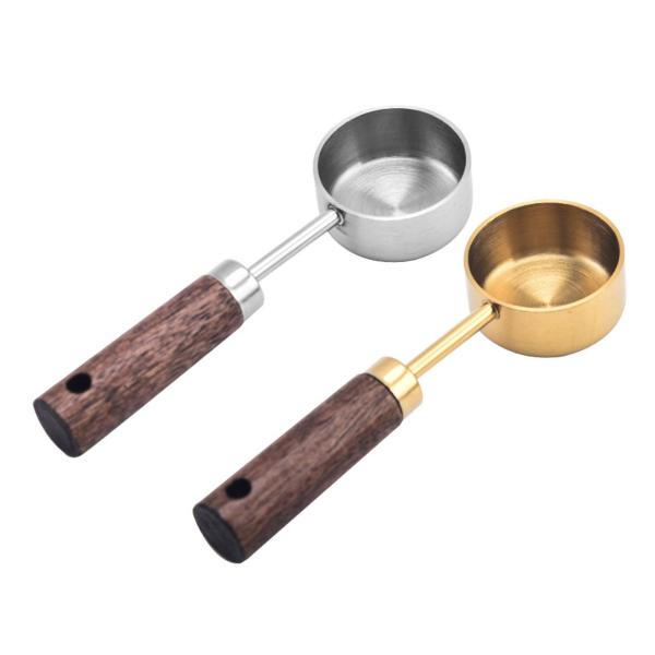 コーヒーメジャースクープ 多用途軽量ベーキングツール お茶をすくうのに最適 カフェ シルバー