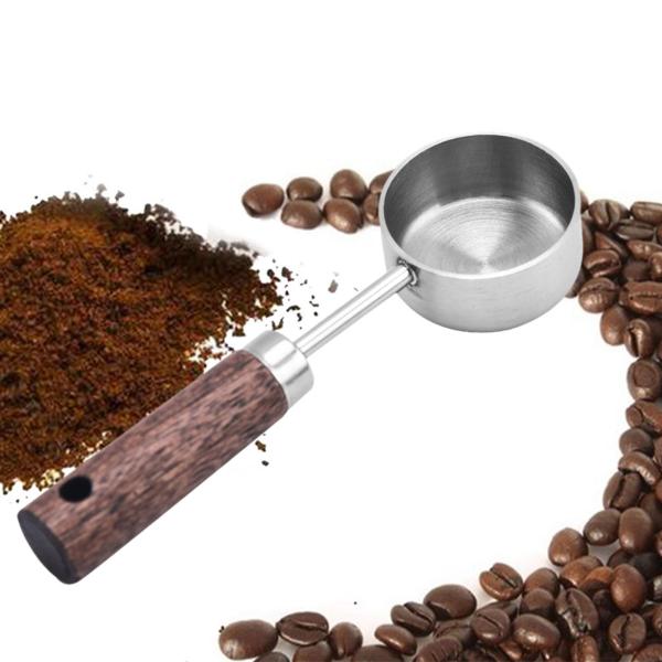コーヒーメジャースクープ 多用途軽量ベーキングツール お茶をすくうのに最適 カフェ シルバー