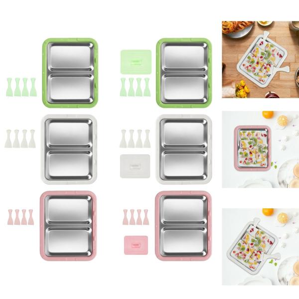 アイスクリームメーカー 自家製 お手入れ簡単 楽しい家族向けアクティビティ アイスクリームパン ピンク 蓋なし