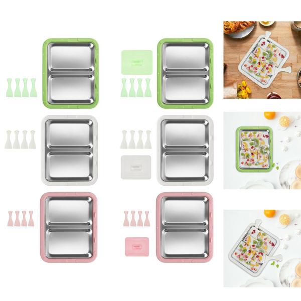 アイスクリームメーカー 自家製 お手入れ簡単 楽しい家族向けアクティビティ アイスクリームパン ピンク 蓋なし