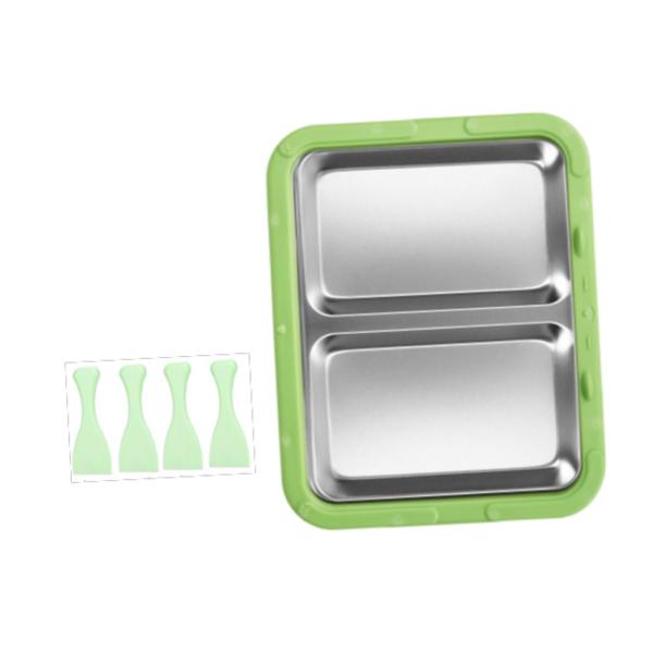 アイスクリームメーカー 自家製 お手入れ簡単 楽しい家族向けアクティビティ アイスクリームパン グリーン 蓋なし