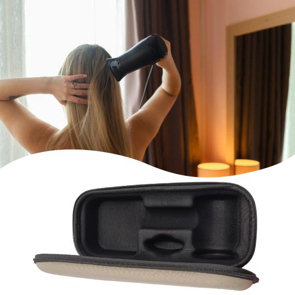 旅行用ヘアドライヤーケース 耐衝撃性ハードEVAホルダー収納バッグ ベージュ