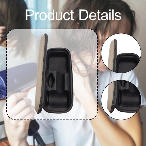 旅行用ヘアドライヤーケース 耐衝撃性ハードEVAホルダー収納バッグ ベージュ