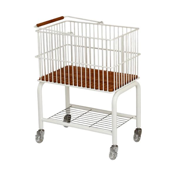 取り外し可能なバスケット付きモバイルランドリーカート 2 in 1 高さ