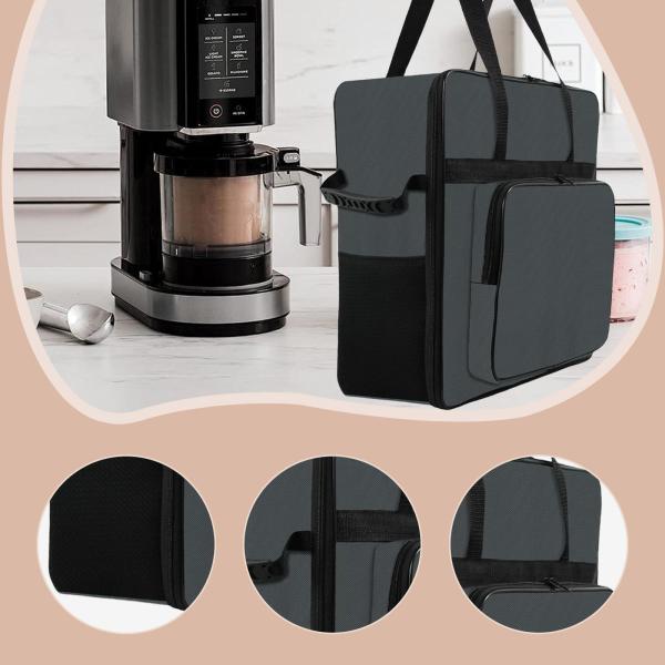 アイスクリームメーカー キャリングケース スラッシュマシン 旅行用ケース ホテル ビーチ用 グレー