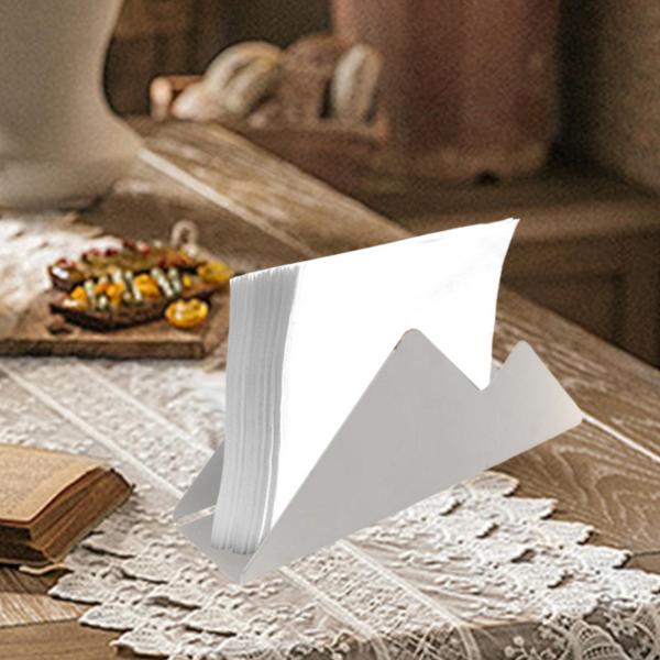 ステンレススチール製ナプキンホルダー ウェディングダイニングルームテーブル用 ファームハウス シルバー