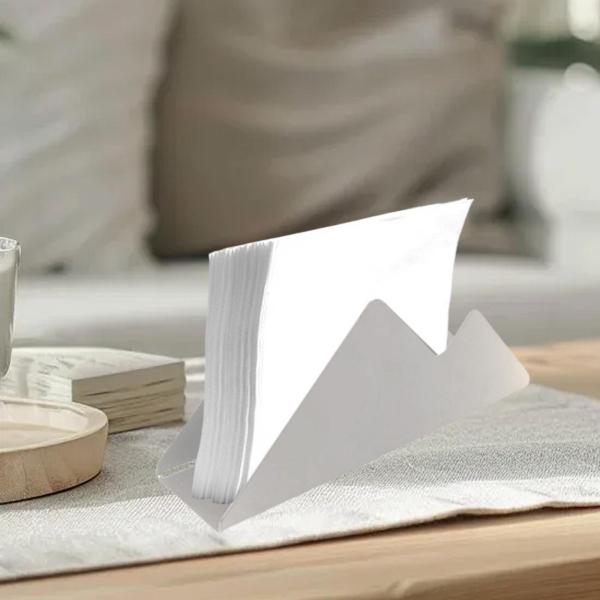 ステンレススチール製ナプキンホルダー ウェディングダイニングルームテーブル用 ファームハウス シルバー