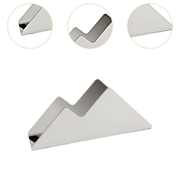 ステンレススチール製ナプキンホルダー ウェディングダイニングルームテーブル用 ファームハウス シルバー