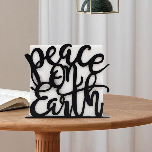 テーブル用ナプキンホルダー 鉄製 直立型 ナプキン収納 ダイニング キッチン パーティー スタイル B