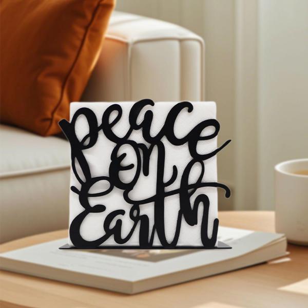 テーブル用ナプキンホルダー 鉄製 直立型 ナプキン収納 ダイニング キッチン パーティー スタイル B