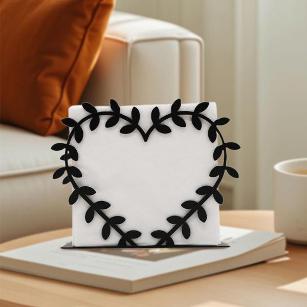 テーブル用ナプキンホルダー 鉄製 直立型 ナプキン収納 ダイニング キッチン パーティー スタイル D