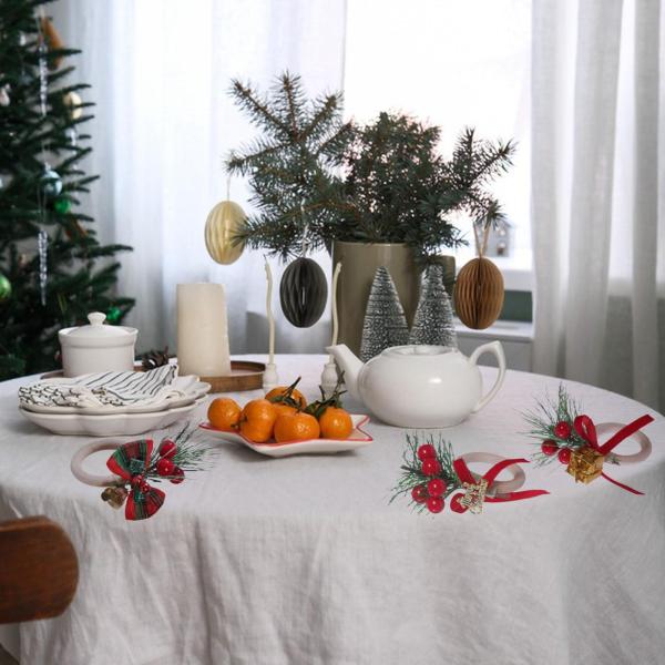 クリスマスナプキンリング 手作りの素朴な装飾 ホテルカフェ 感謝祭ギフトボックス用