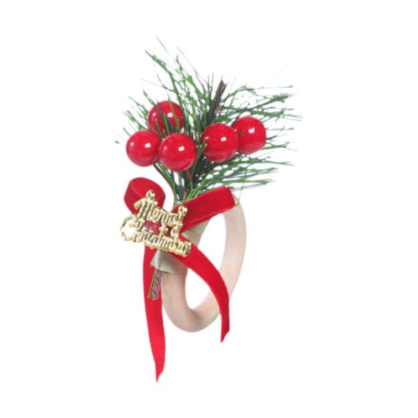 クリスマスナプキンリング 手作りの素朴な装飾 ホテルカフェ 感謝祭の手紙用