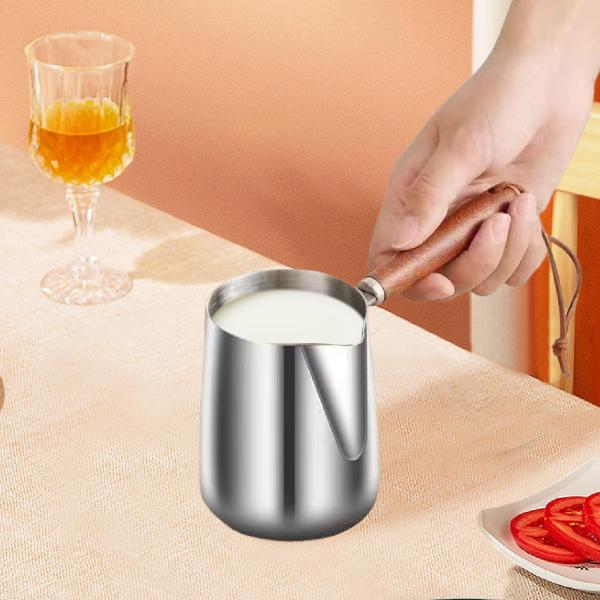 トルコ式ウォーマー コーヒーポット ティーケトル ミルク泡立て器 カップ 家庭用 バー カフェ用 900ml 9cmx13.5cm