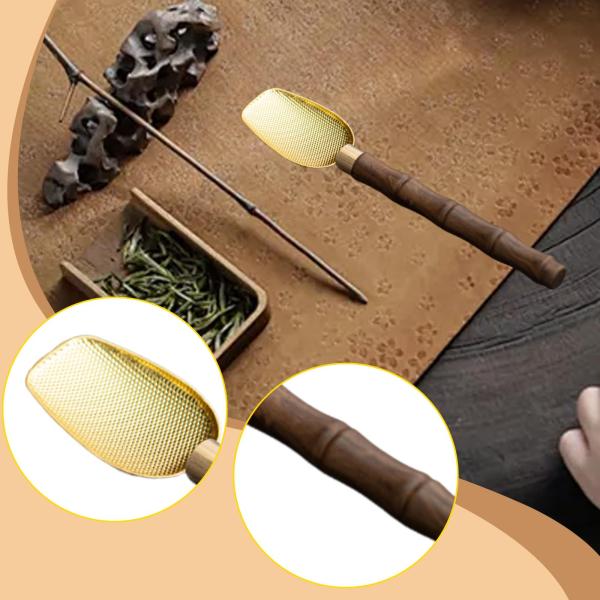 抹茶茶さじ かき混ぜスプーン 茶道用品 キッチン ホームデコレーション ゴールド