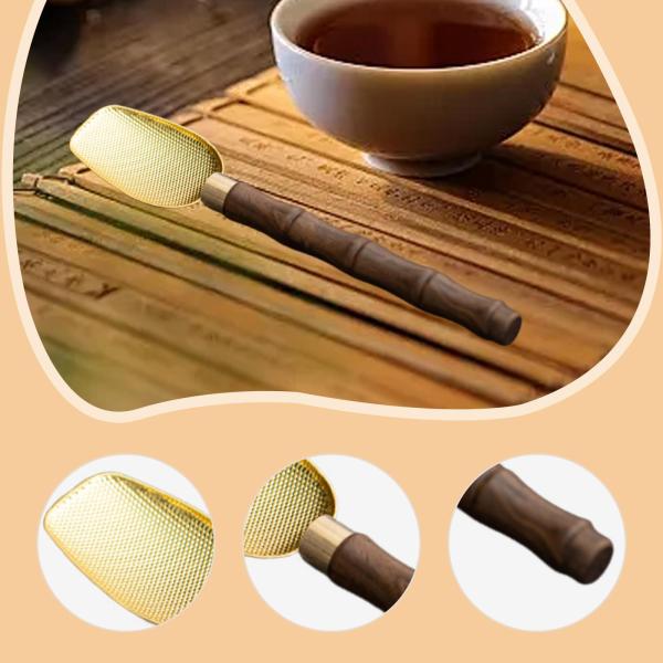 抹茶茶さじ かき混ぜスプーン 茶道用品 キッチン ホームデコレーション ゴールド