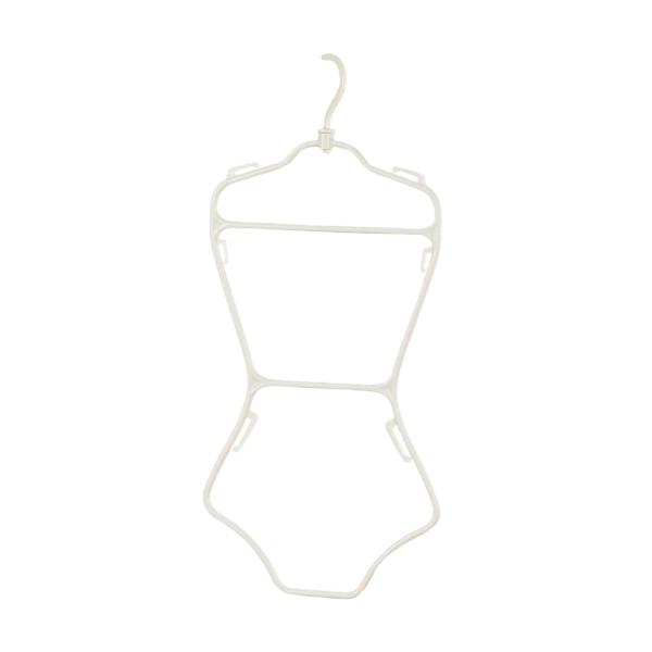 水着ハンガー ポータブル 滑り止め 水着 ディスプレイハンガー コート 衣類用 女性用 S ホワイト