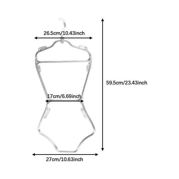 水着ハンガー ポータブル 滑り止め 水着 ディスプレイハンガー コート 衣類用 女性用 S ブラック