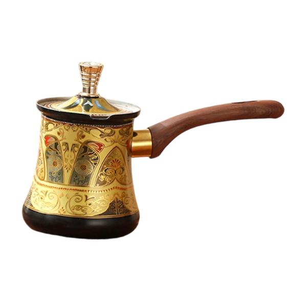 トルココーヒーポット（蓋付き）ミルク用ソースパン（レストラン、キャンプ、キッチン用）350ml