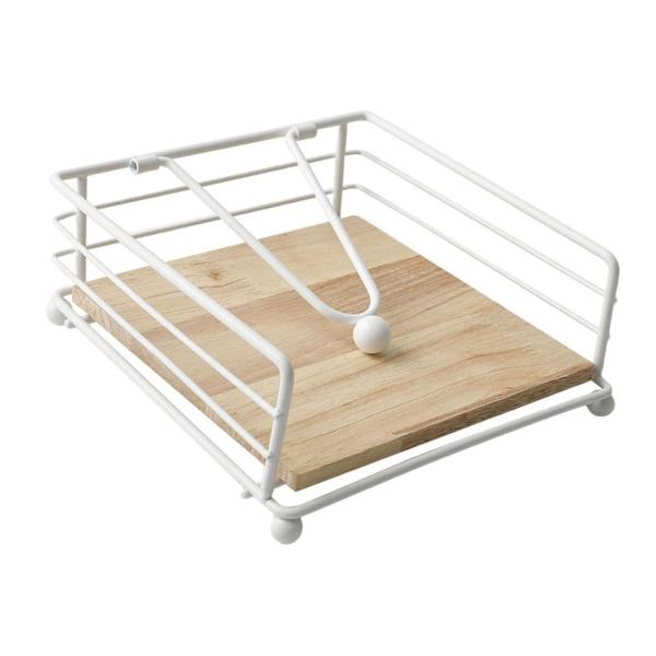 テーブル用ナプキンホルダー フラットナプキンディスペンサー キッチン パーティー ダイニングテーブル用 ホワイト